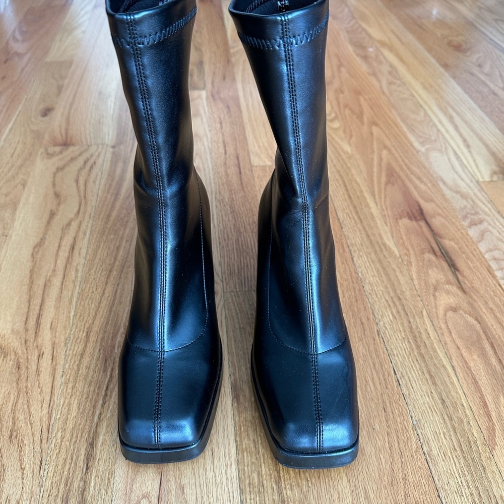 SOLD ASOS design Evelyn High-Heeled Platform Boots - Picture 4 of 10